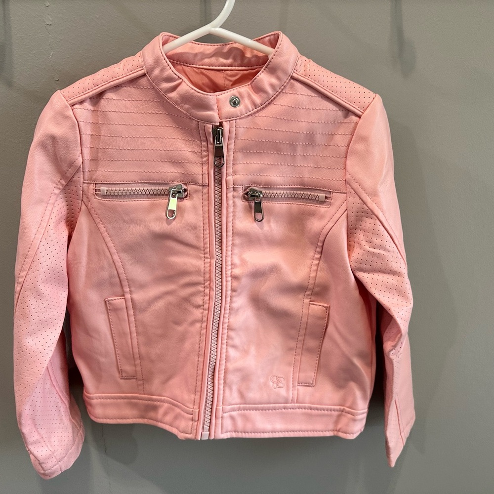 Jessica Simpson Girls Faux Leather Moto Jacket